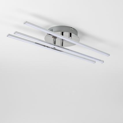 LED-plafondlamp 3xLED/3W/230V glanzend chroom
