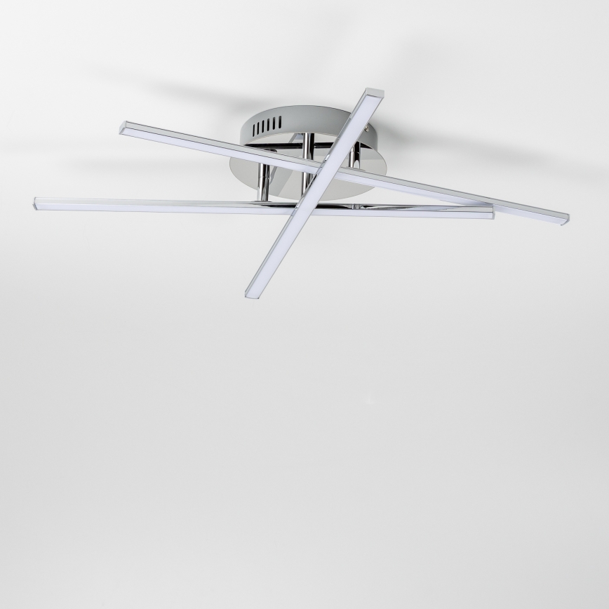 LED-plafondlamp 3xLED/3W/230V glanzend chroom