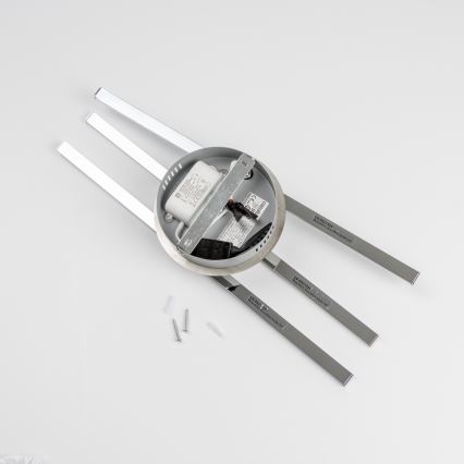 LED-plafondlamp 3xLED/3W/230V glanzend chroom