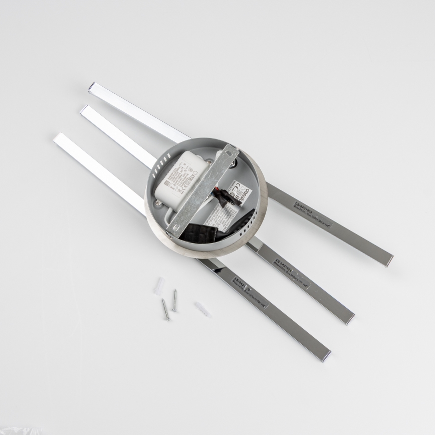 LED-plafondlamp 3xLED/3W/230V glanzend chroom