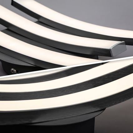 LED-plafondlamp 3xLED/6W/230V 2700K zwart