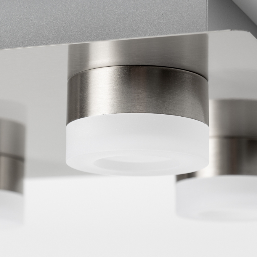 LED plafondlamp 4xLED/4W/230V mat chroom