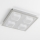 LED plafondlamp 4xLED/5W/230V 3000K 28x28 cm mat chroom