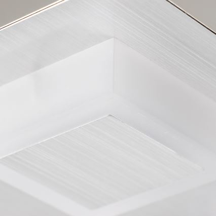 LED plafondlamp 4xLED/5W/230V 3000K 28x28 cm mat chroom