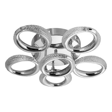 LED Plafondlamp 6xLED/14W/230V 3000-5000K diameter 46 cm glanzend chroom