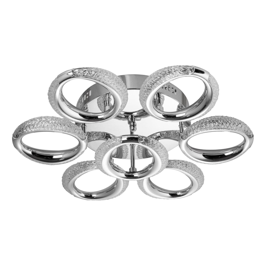 LED plafondlamp 7xLED/14W/230V 3000-5000K diameter 50 cm glanzend chroom