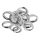 LED plafondlamp 9xLED/14W/230V 3000-5000K diameter 53 cm glanzend chroom