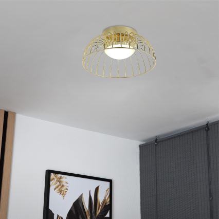 LED plafondlamp BETSY LED/12W/230V Ø 25 cm goudkleurig