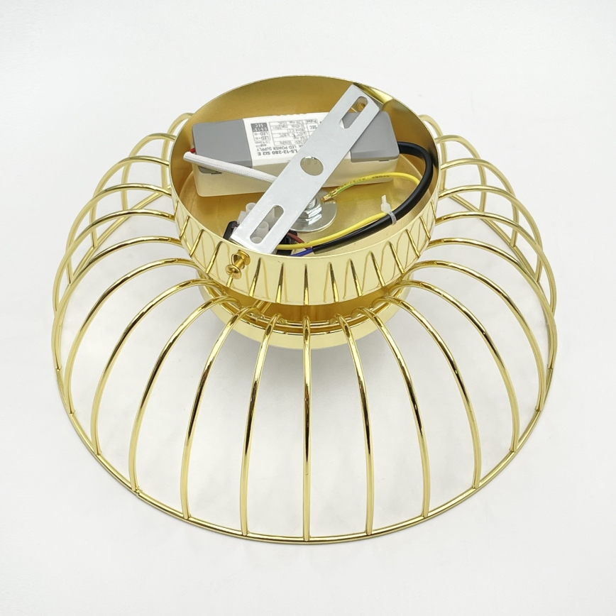 LED plafondlamp BETSY LED/12W/230V Ø 25 cm goudkleurig