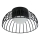 LED plafondlamp BETSY LED/12W/230V Ø 25 cm zwart