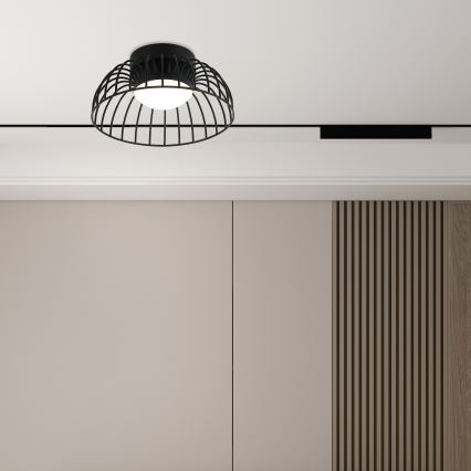 LED plafondlamp BETSY LED/12W/230V Ø 25 cm zwart