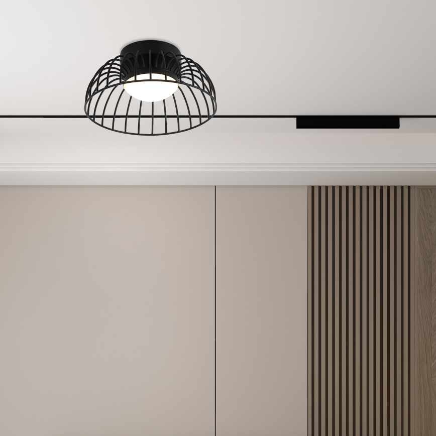LED plafondlamp BETSY LED/12W/230V Ø 25 cm zwart