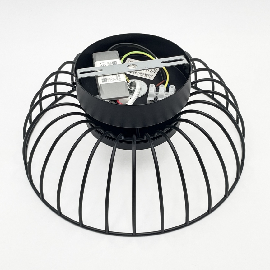 LED plafondlamp BETSY LED/12W/230V Ø 25 cm zwart