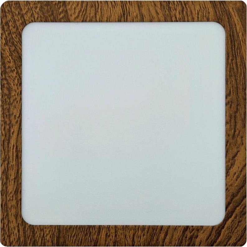 LED Plafondlamp BLOCK LED/12W/230V 4200K 16,3x16,3 cm bruin