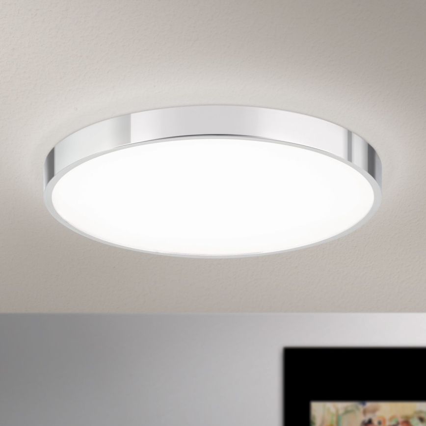 LED Plafondlamp BULLY LED/28W/230V diameter 28 cm glanzend chroom