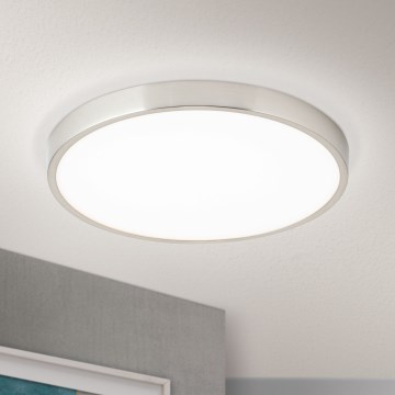 LED Plafondlamp BULLY LED/28W/230V diameter 28 cm mat chroom