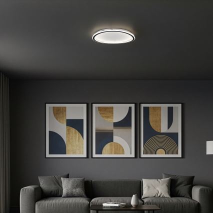 LED-plafondlamp CALI LED/30W/230V Ø 40 cm zwart