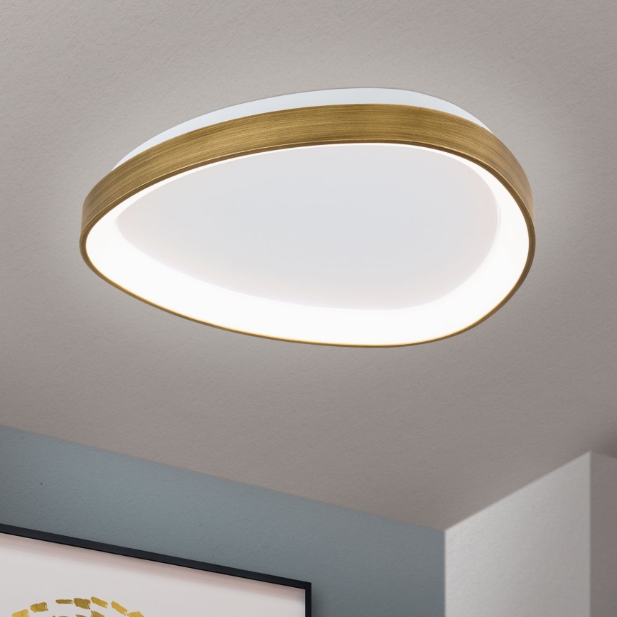 LED Plafondlamp CHARLIE LED/35W/230V diameter 45 cm goud
