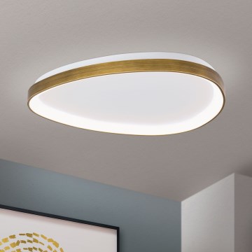 LED Plafondlamp CHARLIE LED/48W/230V diameter 65 cm goud