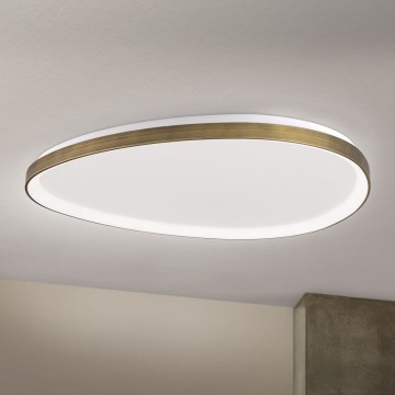 LED Plafondlamp CHARLIE LED/72W/230V diameter 80 cm goud