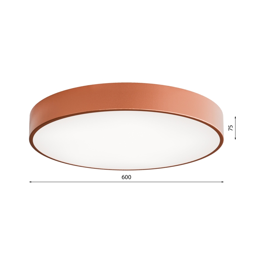 LED Plafondlamp CLEO LED/69W/230V 3000K diameter 60 cm koper
