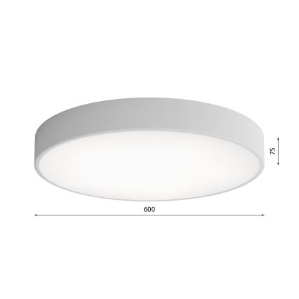 LED Plafondlamp CLEO LED/69W/230V 4000K diameter 60 cm grijs