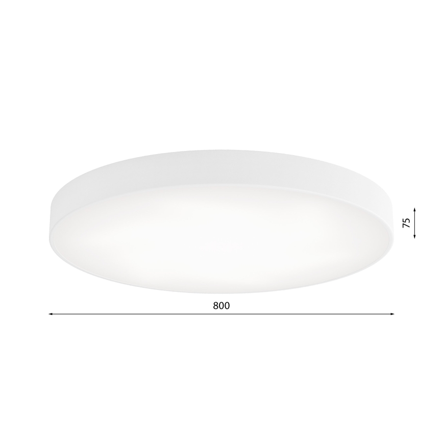 LED Plafondlamp CLEO LED/96W/230V 3000K diameter 80 cm wit
