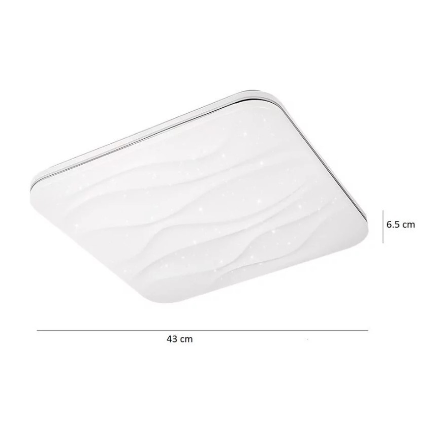 LED Plafondlamp dimbaar DESERT met afstandsbediening LED/72W/230V