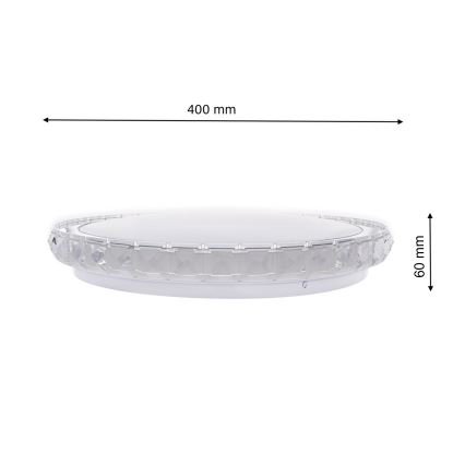 LED Plafondlamp dimbaar LAYLA met afstandsbediening 1xLED/26W/230V
