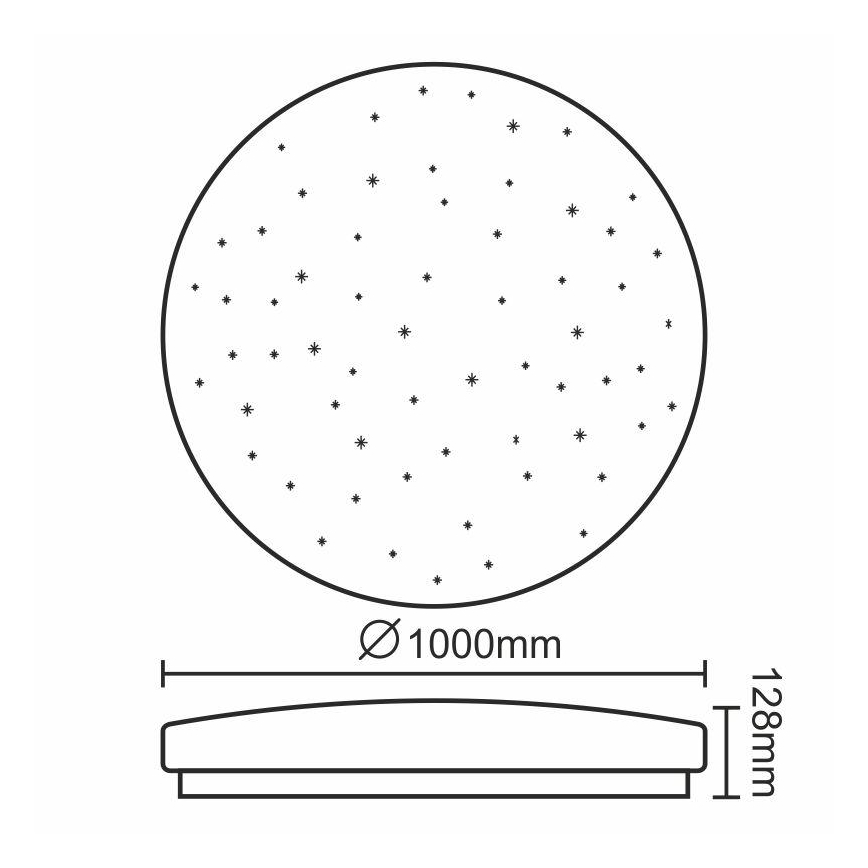 LED Plafondlamp dimbaar LED/150W/230V