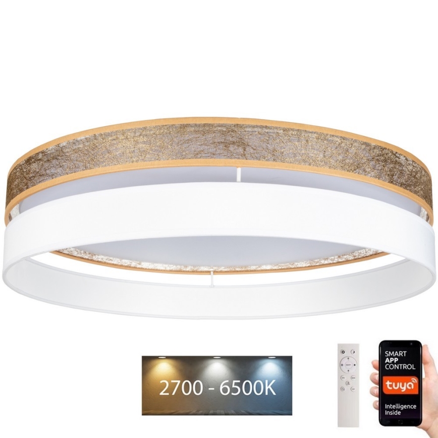 B.K.Licht - CCT LED Plafondlamp - Plafonnière - Dimbaar - Paneel Met Afstandsbediening Indirect Licht 119 5 X 29 5 X 6 5 Cm 3 300lm 36w Led