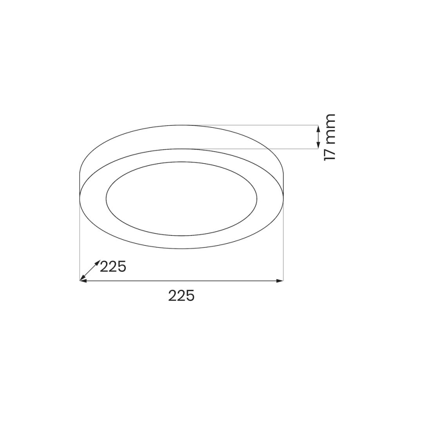 LED-plafondlamp EVORA LED/18W/230V 3000/4000/6000K Ø 22,5 cm wit