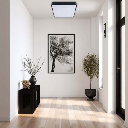 LED Plafondlamp FELIZ LED/50W/230V 4000K 40x60 cm zwart