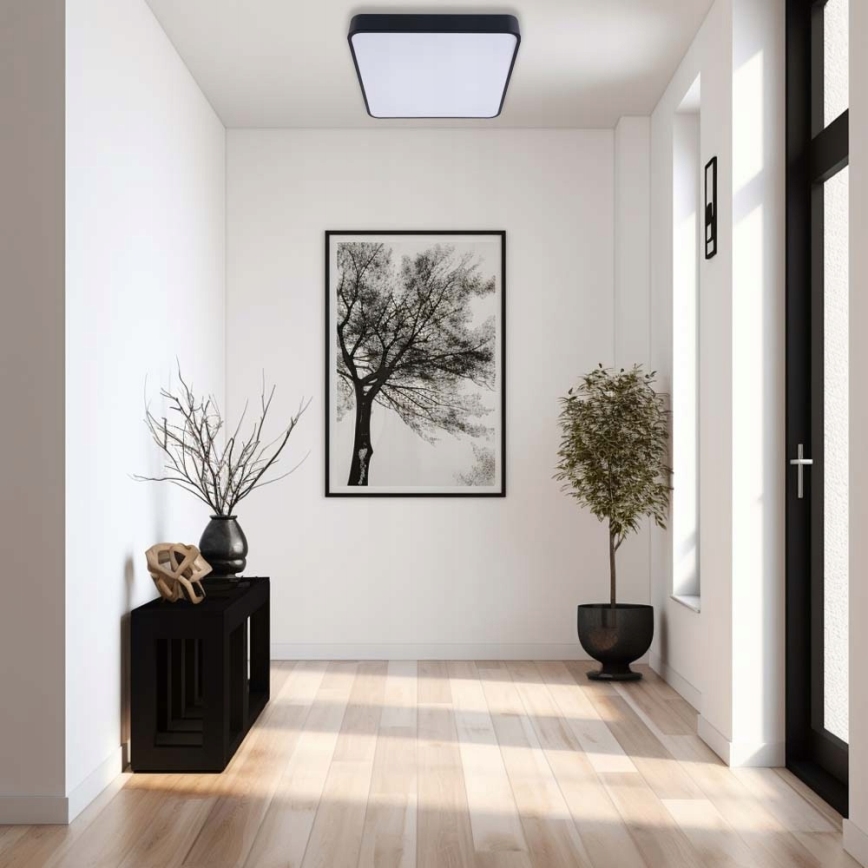 LED Plafondlamp FELIZ LED/50W/230V 4000K 40x60 cm zwart