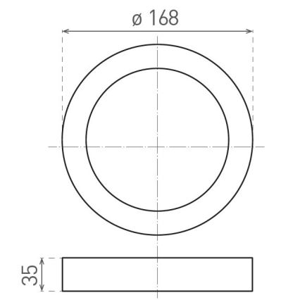 LED Plafondlamp FENIX LED/12W/230V 2900/3900/5800K diameter 16,8 cm wit