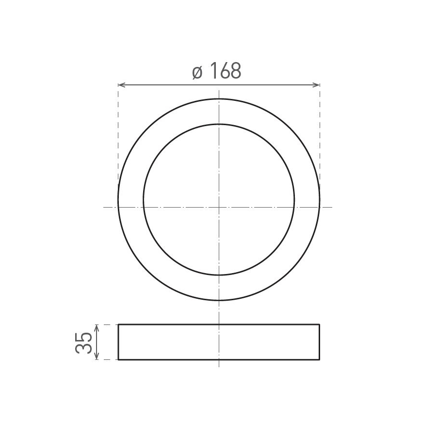 LED Plafondlamp FENIX LED/12W/230V 2900/3900/5800K diameter 16,8 cm wit