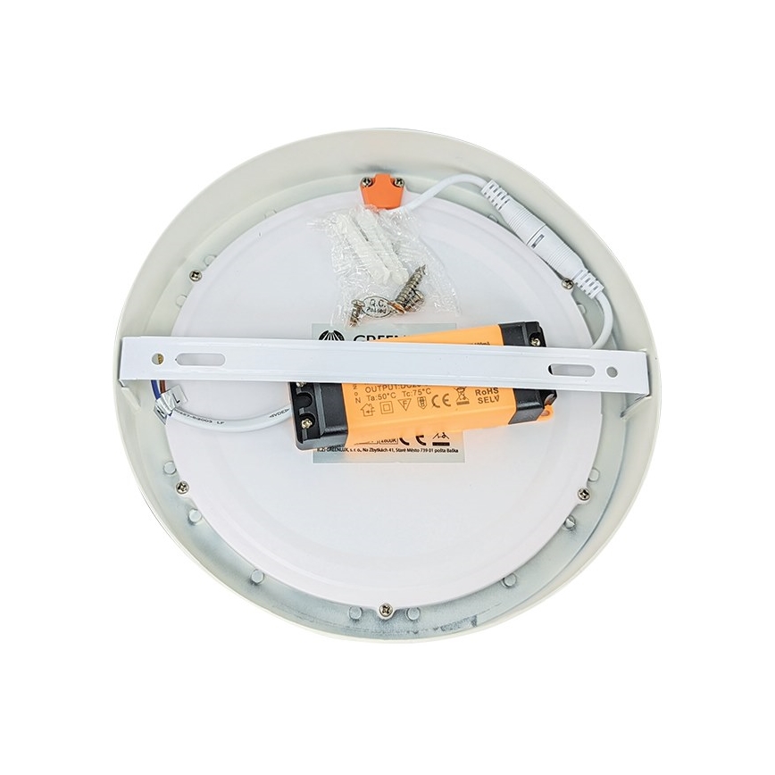 LED Plafondlamp FENIX LED/12W/230V 3800K diameter 17 cm sneeuw wit