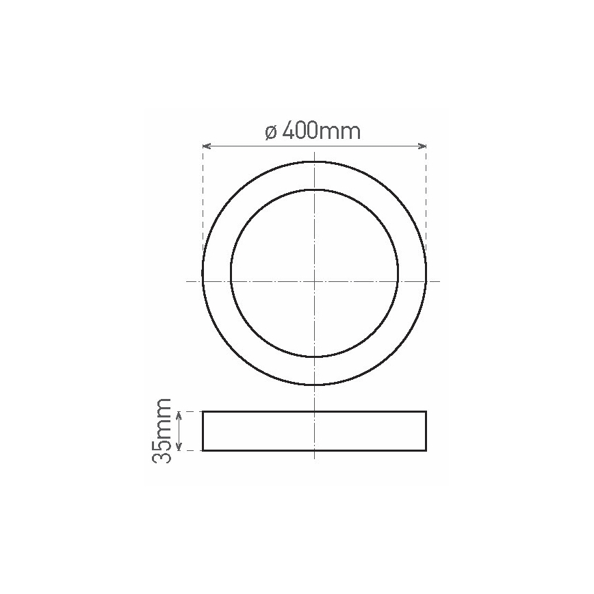 LED Plafondlamp FENIX LED/32W/230V 3800K diameter 40 cm sneeuw wit