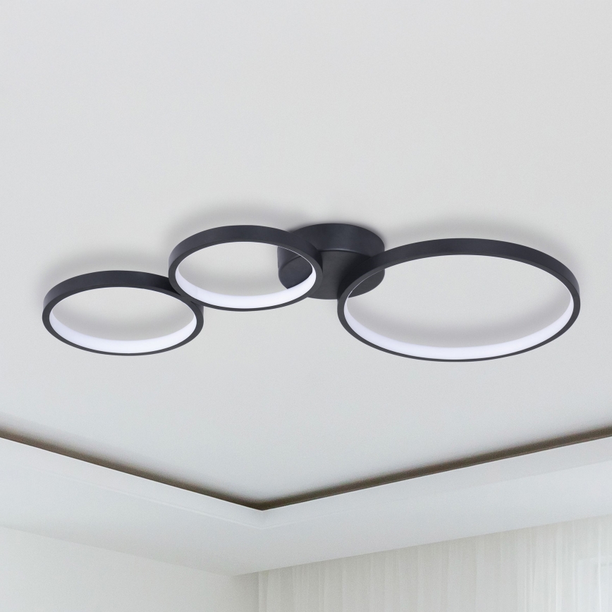 LED Plafondlamp FLAMENCO LED/33W/230V 4000K zwart