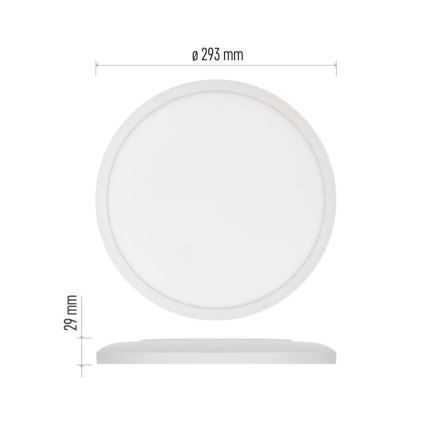 LED Plafondlamp FLORI LED/18W/230V 4000K wit diameter 29 cm