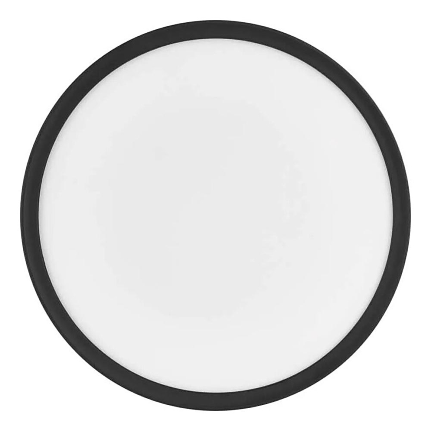 LED Plafondlamp FLORI LED/18W/230V 4000K zwart diameter 29 cm