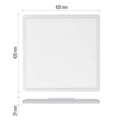 LED Plafondlamp FLORI LED/22W/230V 4000K wit 42x42 cm