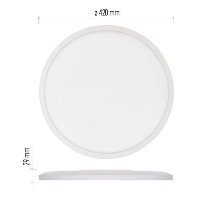 LED Plafondlamp FLORI LED/22W/230V 4000K wit diameter 42 cm