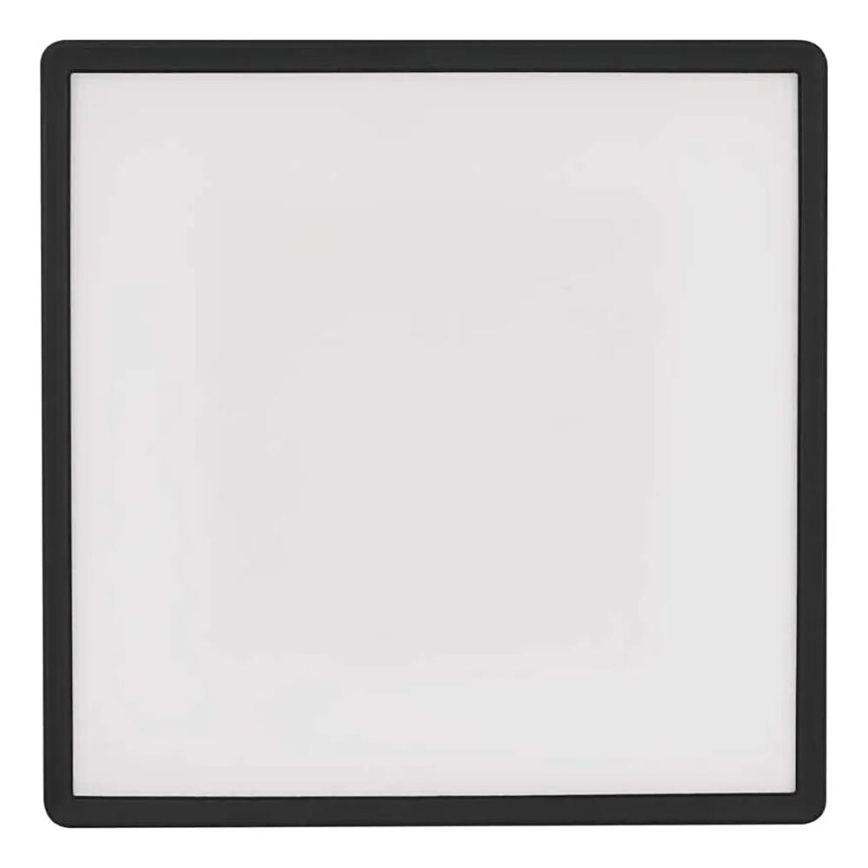LED Plafondlamp FLORI LED/22W/230V 4000K zwart 42x42 cm