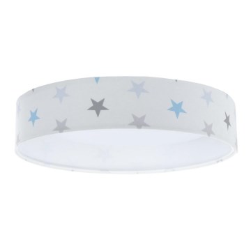 LED Plafondlamp GALAXY KIDS LED/24W/230V sterren wit/grijs/blauw