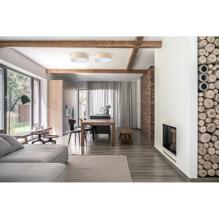 LED plafondlamp GALAXY LED/24W/230V Ø 44 cm beige/wit