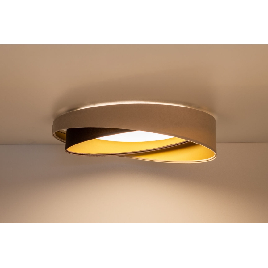 LED-plafondlamp GALAXY MODERN LED/24W/230V Ø 55 cm beige/bruin/goud