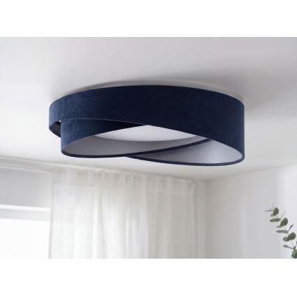 LED-plafondlamp GALAXY MODERN LED/24W/230V Ø 55 cm blauw/zilver