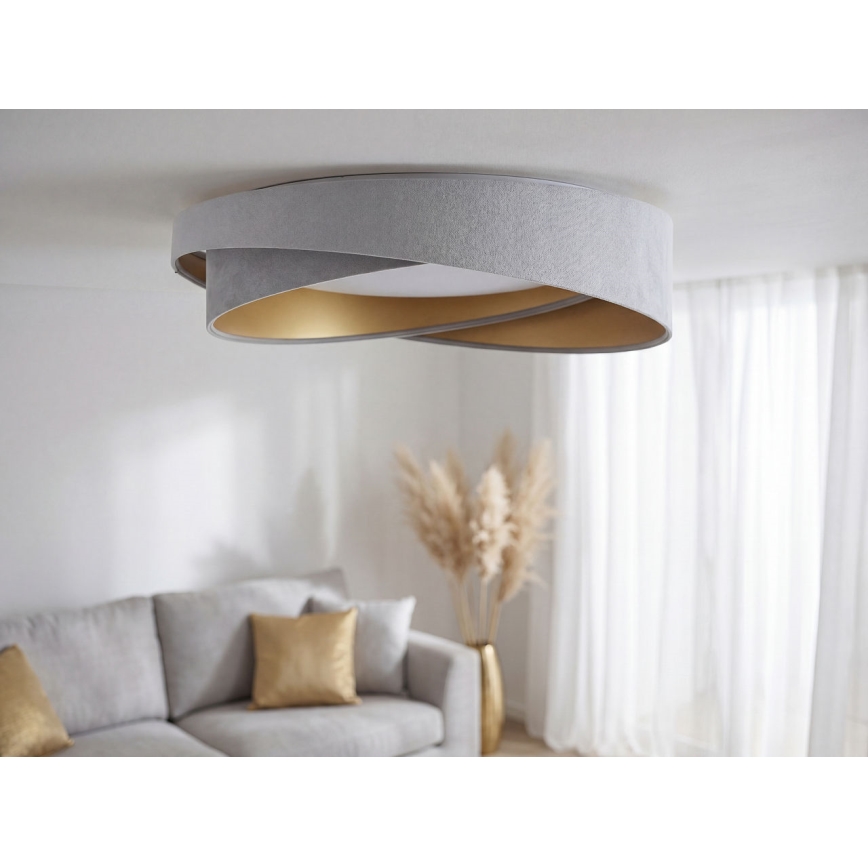 LED plafondlamp GALAXY MODERN LED/24W/230V Ø 55 cm grijs/goud