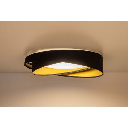 LED plafondlamp GALAXY MODERN LED/24W/230V Ø 55 cm zwart/goud